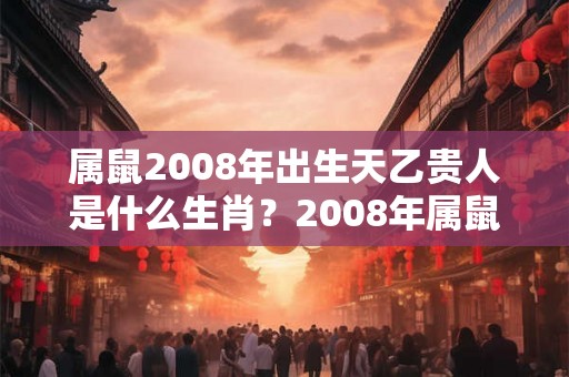 属鼠2008年出生天乙贵人是什么生肖？2008年属鼠是什么命？