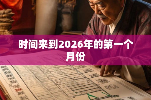 时间来到2026年的第一个月份 时间来到2026年的第一个月份