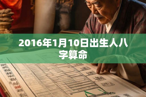 2016年1月10日出生人八字算命 2016年1月10日出生人八字算命