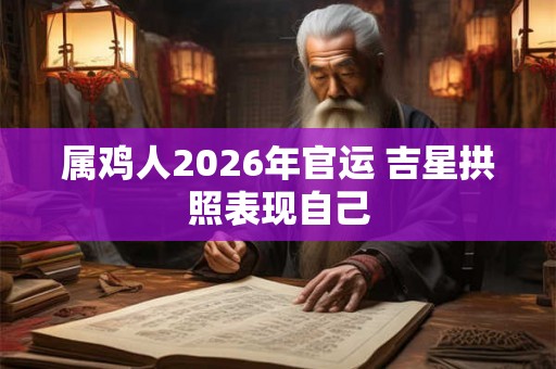 属鸡人2026年官运 吉星拱照表现自己