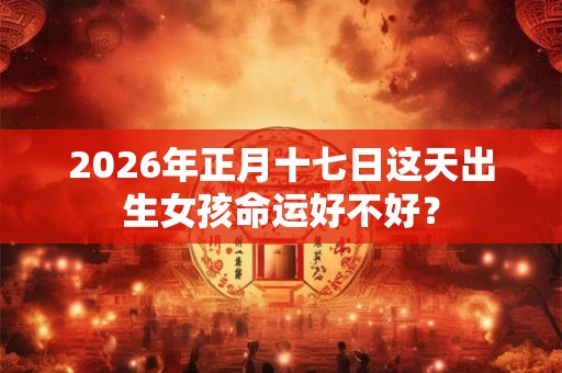 2026年正月十七日这天出生女孩命运好不好？