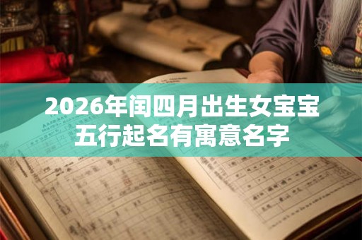 2026年闰四月出生女宝宝五行起名有寓意名字