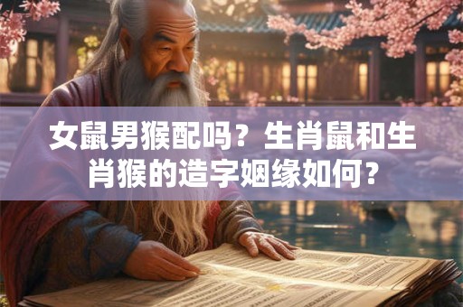 女鼠男猴配吗？生肖鼠和生肖猴的造字姻缘如何？