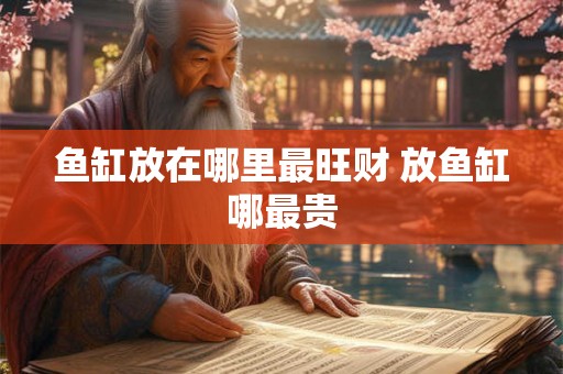 鱼缸放在哪里最旺财 放鱼缸哪最贵