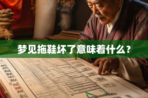 梦见拖鞋坏了意味着什么? 梦见拖鞋坏了意味着什么?