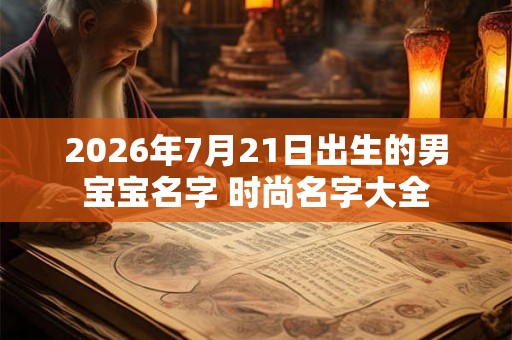 2026年7月21日出生的男宝宝名字 时尚名字大全