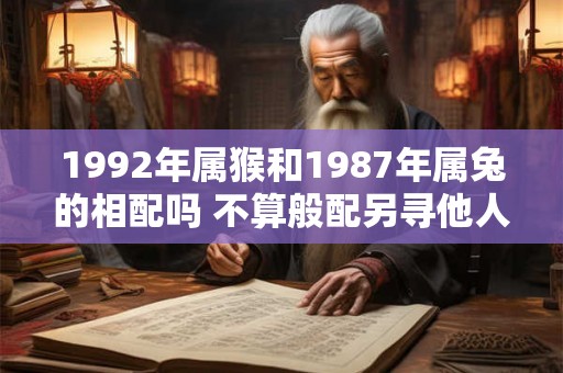 1992年属猴和1987年属兔的相配吗 不算般配另寻他人