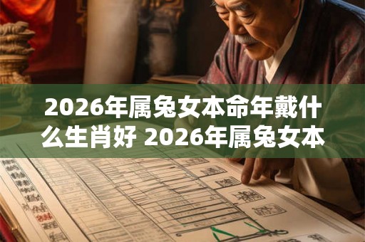 2026年属兔女本命年戴什么生肖好 2026年属兔女本命年注意什么