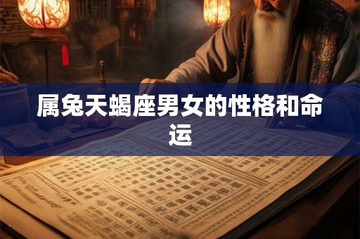 属兔天蝎座男女的性格和命运