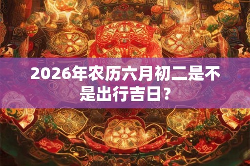 2026年农历六月初二是不是出行吉日? 2026年农历六月初二是不是出行吉日?