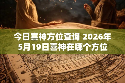 今日喜神方位查询 2026年5月19日喜神在哪个方位