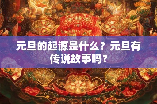 元旦的起源是什么？元旦有传说故事吗？