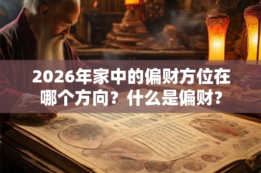 2026年家中的偏财方位在哪个方向？什么是偏财？