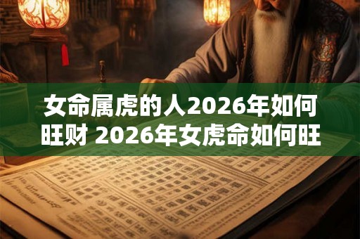 女命属虎的人2026年如何旺财 2026年女虎命如何旺财