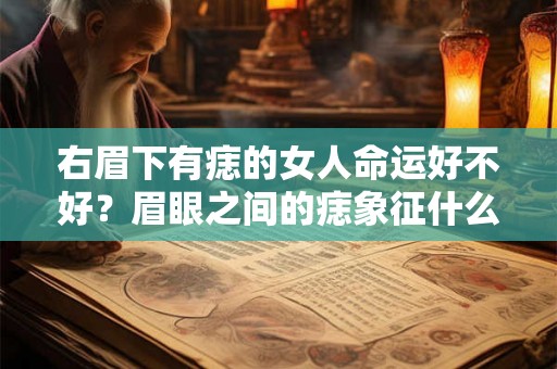 右眉下有痣的女人命运好不好？眉眼之间的痣象征什么？