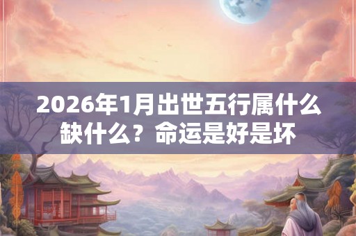 2026年1月出世五行属什么缺什么？命运是好是坏