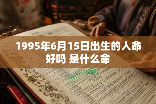 1995年6月15日出生的人命好吗 是什么命