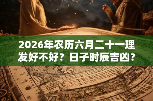 2026年农历六月二十一理发好不好？日子时辰吉凶？