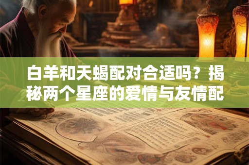 白羊和天蝎配对合适吗？揭秘两个星座的爱情与友情配对