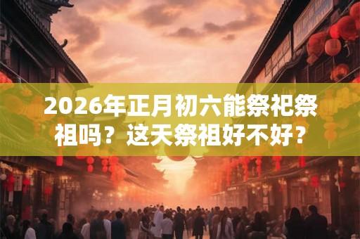 2026年正月初六能祭祀祭祖吗？这天祭祖好不好？