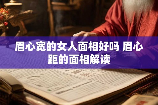 眉心宽的女人面相好吗 眉心距的面相解读