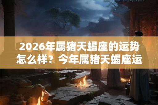 2026年属猪天蝎座的运势怎么样？今年属猪天蝎座运程