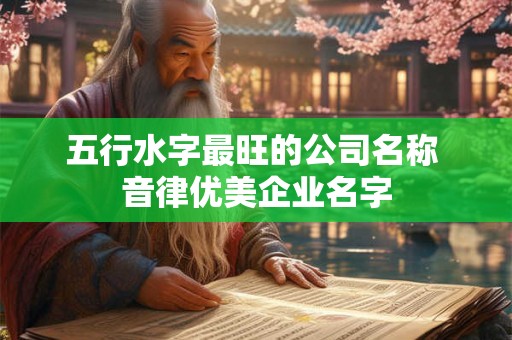 五行水字最旺的公司名称 音律优美企业名字