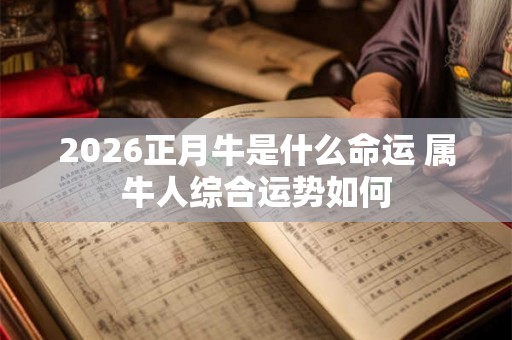 2026正月牛是什么命运 属牛人综合运势如何 2026正月牛是什么命运 属牛人综合运势如何