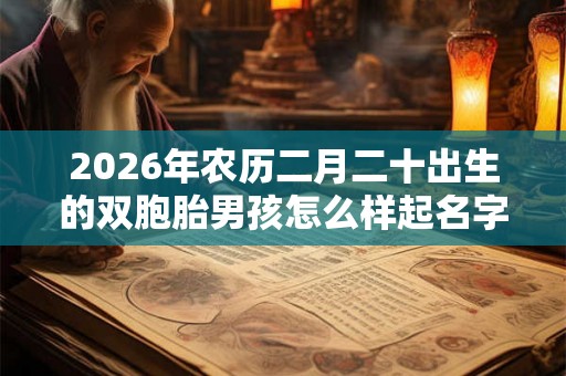 2026年农历二月二十出生的双胞胎男孩怎么样起名字,五行属什么 2026年农历二月二十出生的双胞胎男孩怎么样起名字,五行属什么