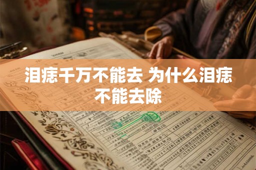 泪痣千万不能去 为什么泪痣不能去除