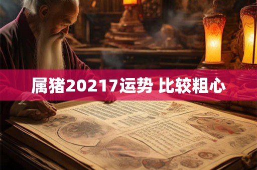 属猪20217运势 比较粗心