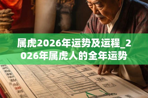 属虎2026年运势及运程_2026年属虎人的全年运势