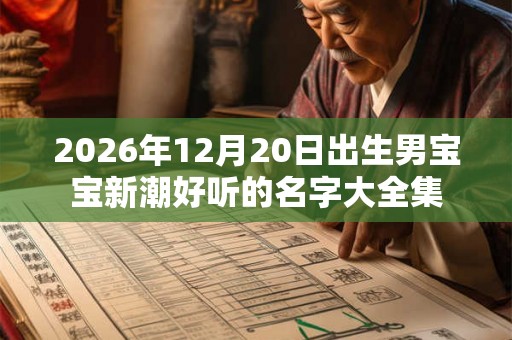 2026年12月20日出生男宝宝新潮好听的名字大全集