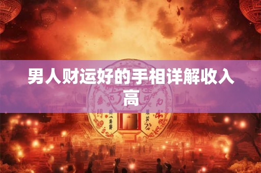 男人财运好的手相详解收入高