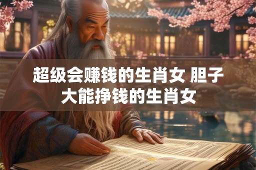 超级会赚钱的生肖女 胆子大能挣钱的生肖女