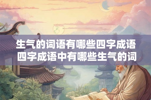 生气的词语有哪些四字成语 四字成语中有哪些生气的词语