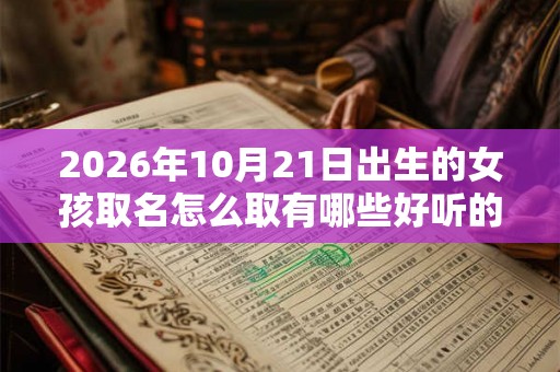 2026年10月21日出生的女孩取名怎么取有哪些好听的名字