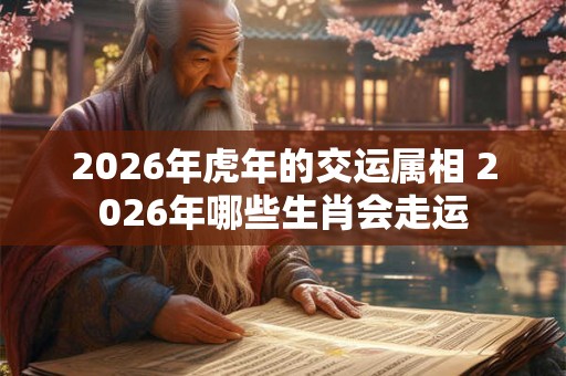 2026年虎年的交运属相 2026年哪些生肖会走运