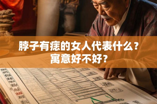 脖子有痣的女人代表什么？寓意好不好？