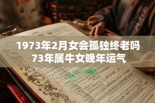 1973年2月女会孤独终老吗 73年属牛女晚年运气