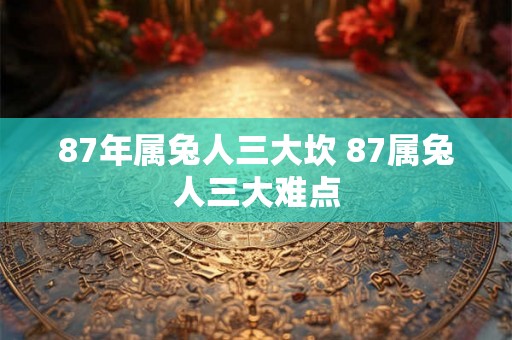 87年属兔人三大坎 87属兔人三大难点