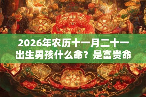 2026年农历十一月二十一出生男孩什么命？是富贵命吗？