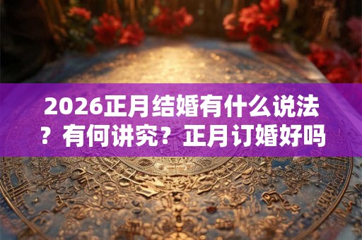 2026正月结婚有什么说法？有何讲究？正月订婚好吗？