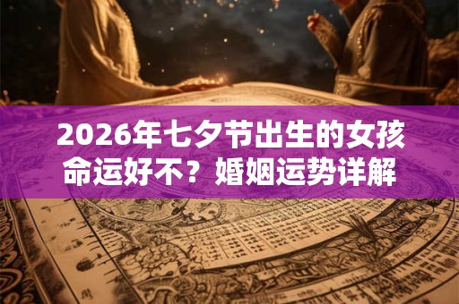 2026年七夕节出生的女孩命运好不？婚姻运势详解