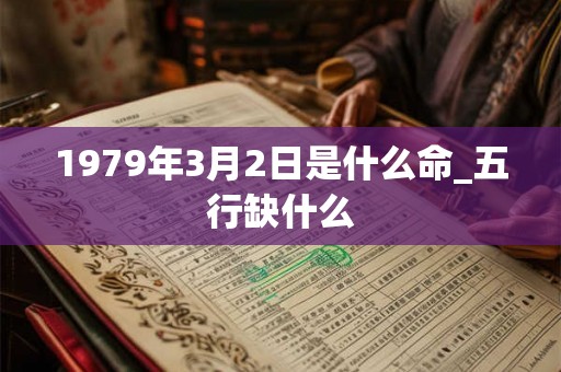 1979年3月2日是什么命_五行缺什么