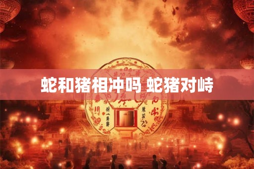 蛇和猪相冲吗 蛇猪对峙