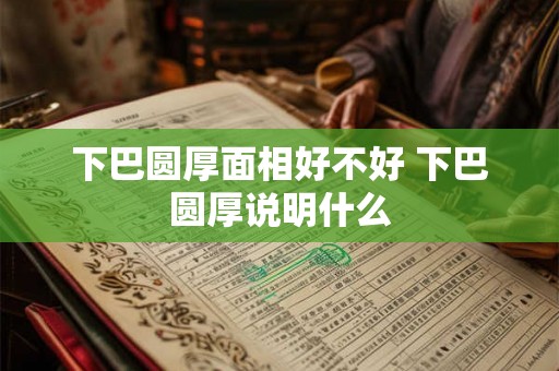 下巴圆厚面相好不好 下巴圆厚说明什么