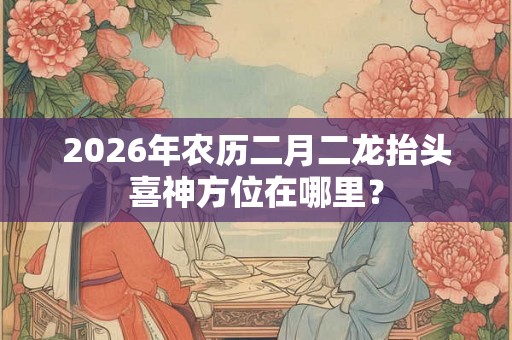 2026年农历二月二龙抬头喜神方位在哪里？