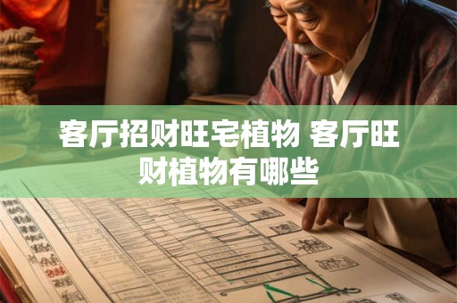 客厅招财旺宅植物 客厅旺财植物有哪些
