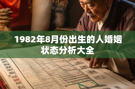 1982年8月份出生的人婚姻状态分析大全